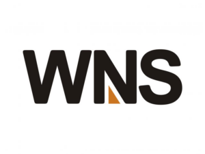 Wns logo Wns logo on a white background showcasing its expertise as one of the top data entry companies.