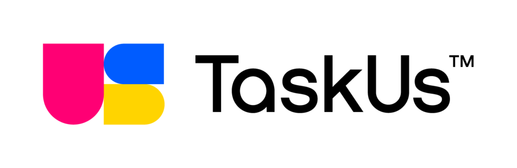 Logo of the American Red Cross with a stylized "US" in pink, blue, and yellow block letters next to the organization’s name in black text.